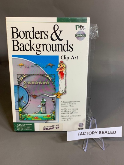 Sealed Borders & Backgrounds Clip Art by IBM