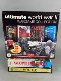 3 Computer Games, Ultimate World War 2 (Sealed), Stunt Island, Birds of Prey