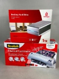 Desktop Hard Drive, and a Scotch Thermal Laminator
