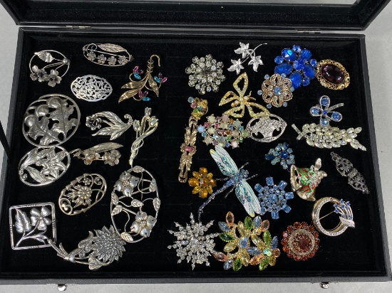 Large Lot Better Costume Jewelry including Sterling Silver