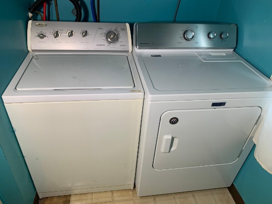 Whirlpool Washer & Maytag Electric Dryer