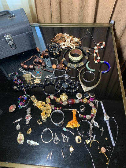 Group of Costume Jewelry & Watches