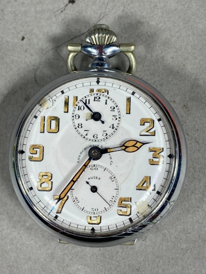 Rare Antique Abercrombie & Fitch Pocket Watch Swiss