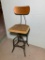 Vintage Toledo Metal Furniture Company Shop Stool