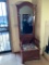 Entryway Bench Hall Tree with Mirror
