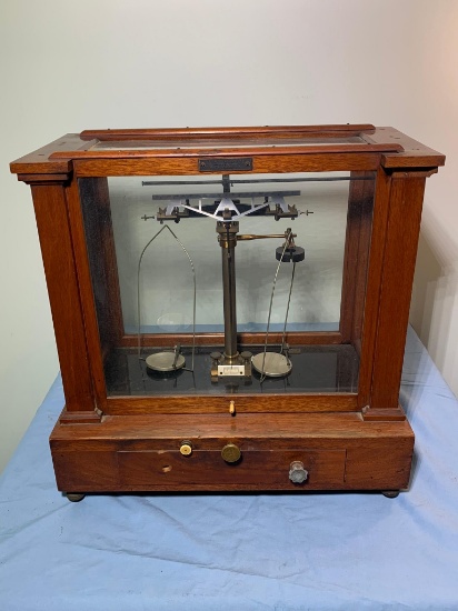 Henry Troemner Scientific Cased Apothecary Balance Scale