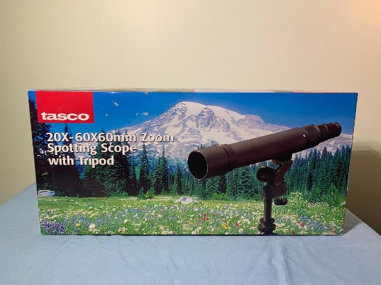 Tasco 20X-60X60mm Zoom Spotting Scope with Tripod