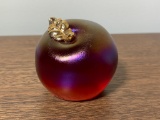 Fenton Red Glass Apple