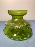 Decorative Vintage Green Painted Vase
