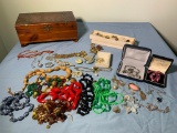 Group of Costume Jewelry including Some Sterling