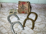 Vintage Diamond Horseshoe Game with Box