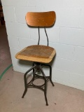 Vintage Toledo Metal Furniture Company Shop Stool