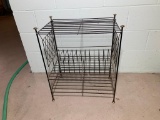 MCM Wrought Iron Record Rack