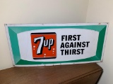 Vintage Metal 7up Sign