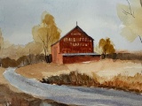 Mail Pouch Water Color Barn by Warner