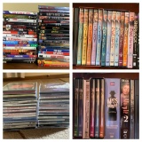 Group of DVDs & CDs