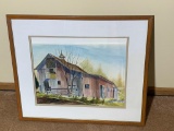 Barn Watercolor By Joyce Warner