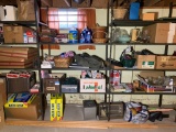 Basement Area Contents Lot - Vintage Christmas, Household Decorative Items, Ziploc Bags