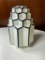 Vintage Art Deco Skyscraper Milk Glass Ceiling Light Shade
