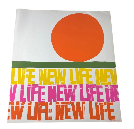 Screen Print - New Life - Sister Corita Kent - New Life - 1966
