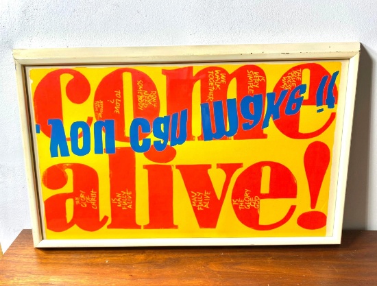 Screen Print - Come Alive! - Sister Corita Kent - 1967