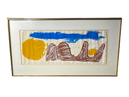 Abstract Screen Print - Sister Corita Kent - The Great Pumpkin 1964