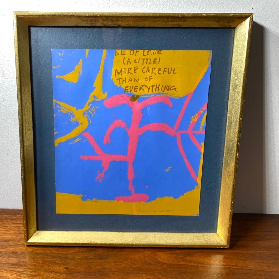 Screen Print - Sister Corita Kent - "Be of Love" - 1963 - Rare Colors