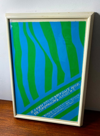 Screen Print - Sister Corita Kent - 1967 - "Different Drummer"