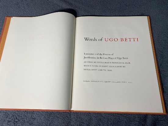 Words of Ugo Betti - Sister Mary Corita Portfolio