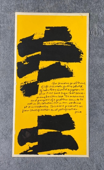 Sister Mary Corita - Signed Screen Print - 1970 - Working on It Incessantly