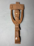 Unusual Carved Wooden Tribal Figure