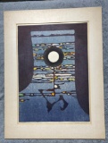 Toshi Yoshida (1911-1995) Woodblock Print Meditation