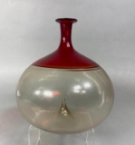 Vintage Italian Art Glass Vase Paolo Venini