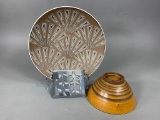 Stoneware Charger, Bowl & Square Trinket Dish