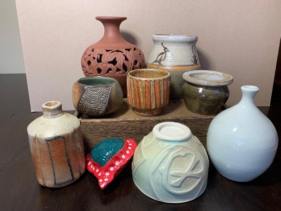 Group of Artisan Pottery - Some Signed