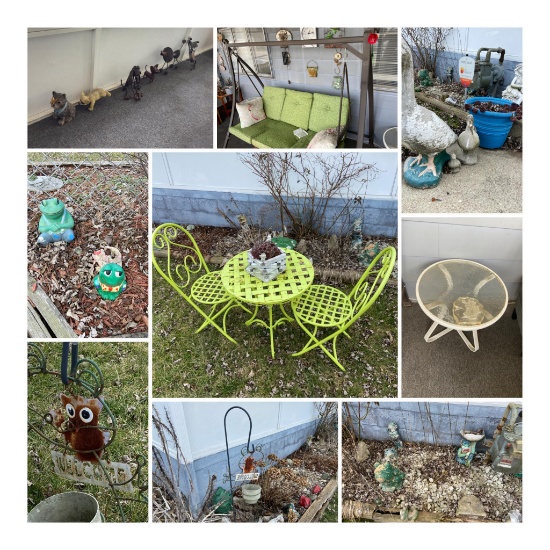 Patio and outdoor items pictured lot
