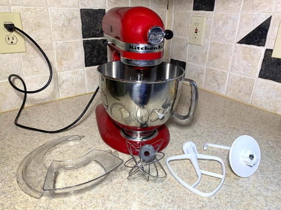 Artisan KitchenAid Stand Mixer with Attachments