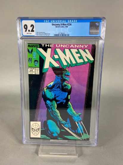 Uncanny X-Men #234 9/88 9.2 CGC Universal Grade Marvel Comic Book with White Pages