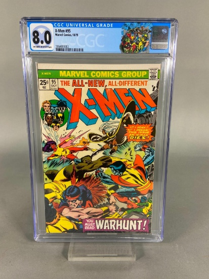 X-Men #95 10/75 8.0 CGC Universal Grade Marvel Comic Book with Off-White to White Pages