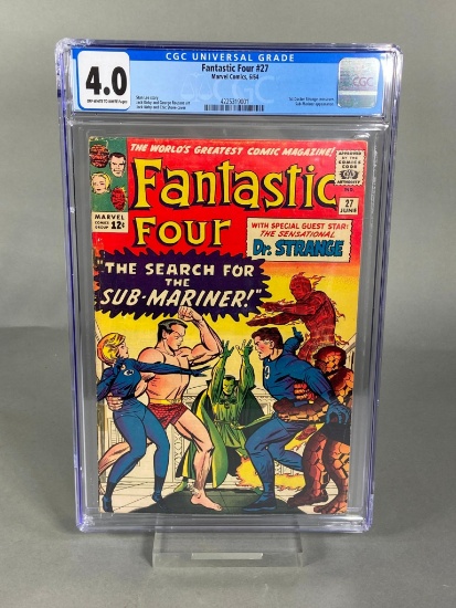 Fantastic Four #27 6/64 4.0 CGC Universal Grade Marvel Comic Book with Off-White to White Pages
