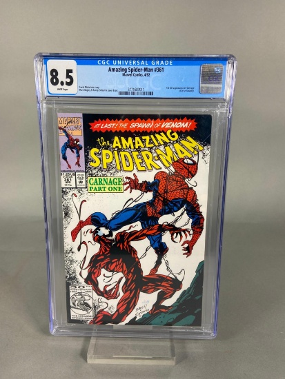 Amazing Spider-Man #361 4/92 8.5 CGC Universal Grade Marvel Comic Book with White Pages