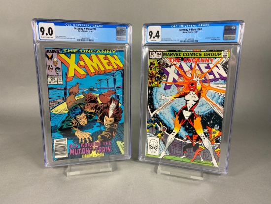 2 Uncanny X-Men, #237 11/88 9.0 & #164 12/82 9.4 CGC Universal Grade Marvel Comic Books