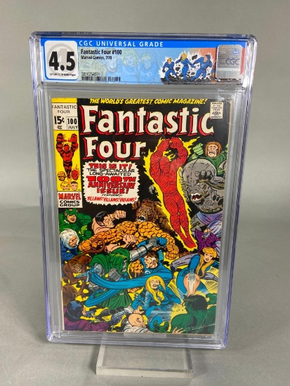 Fantastic Four #100 7/70 4.5 CGC Universal Grade Marvel Comics Off-White to White Pages