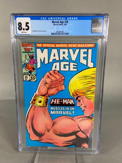 Marvel Age #38 5/86 8.5 CGC Universal Grade Marvel Comics White Pages