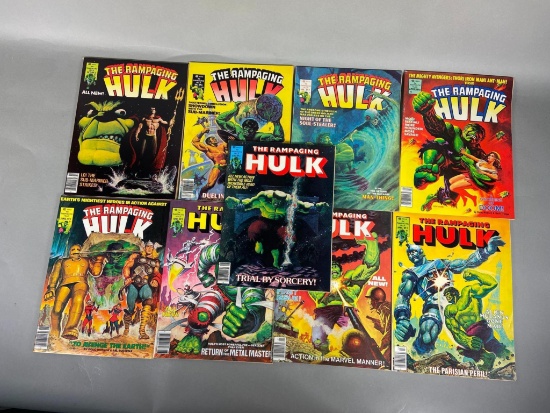 9 The Rampaging HULK Marvel Comic Books