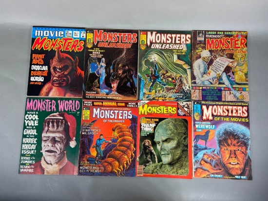 6 Monster Horror Magazines Movie Monsters, Monsters Unleashed, Monsters of the Movies & More