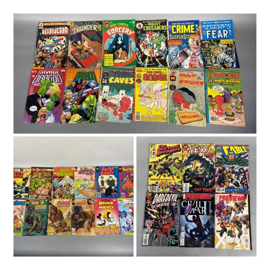 30 Vintage Marvel, Harvey World, Atlas Comics, Whitman, Charlton Group Comic Books & More