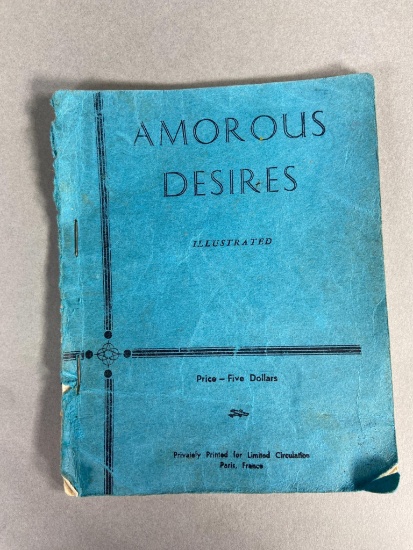Vintage Amorous Desires Illustrated Porn Book