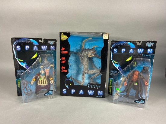 3 Vintage Spawn The Movie McFarlane Action Figures Toys including Violator, Burnt Spawn & Clown