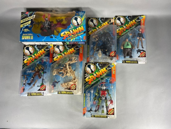 6 Vintage Spawn Series 7 McFarlane Action Figure Toys including No-Body, Spawn 3 & More